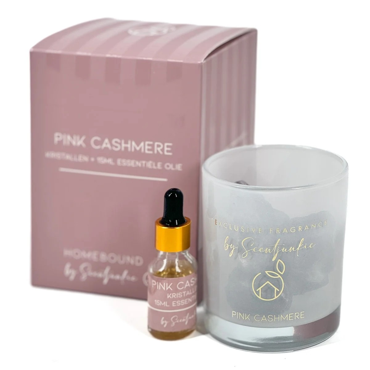 Pink cashmere Geur kristal met 15ml essentiële olie