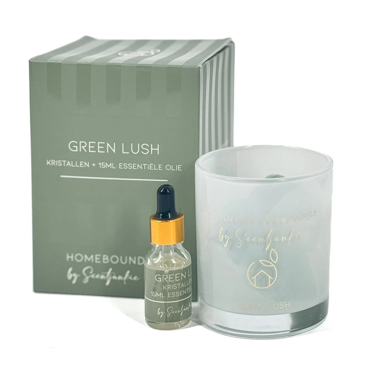 Green lush Geur kristal met 15ml essentiële olie