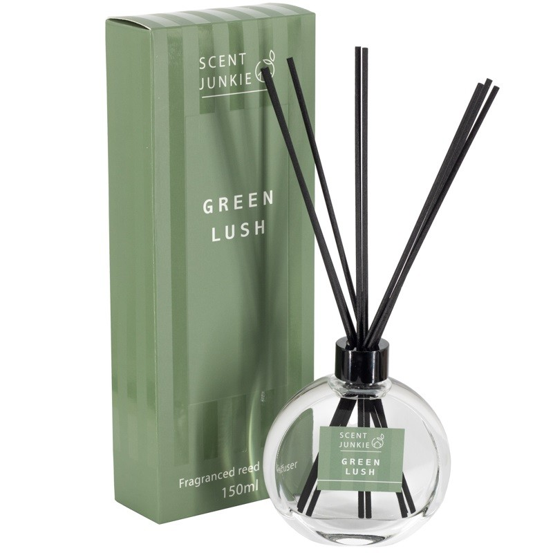 Green Lush Geurdiffuser met stokjes 150ml.